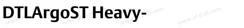 DTLArgoST Heavy字体转换